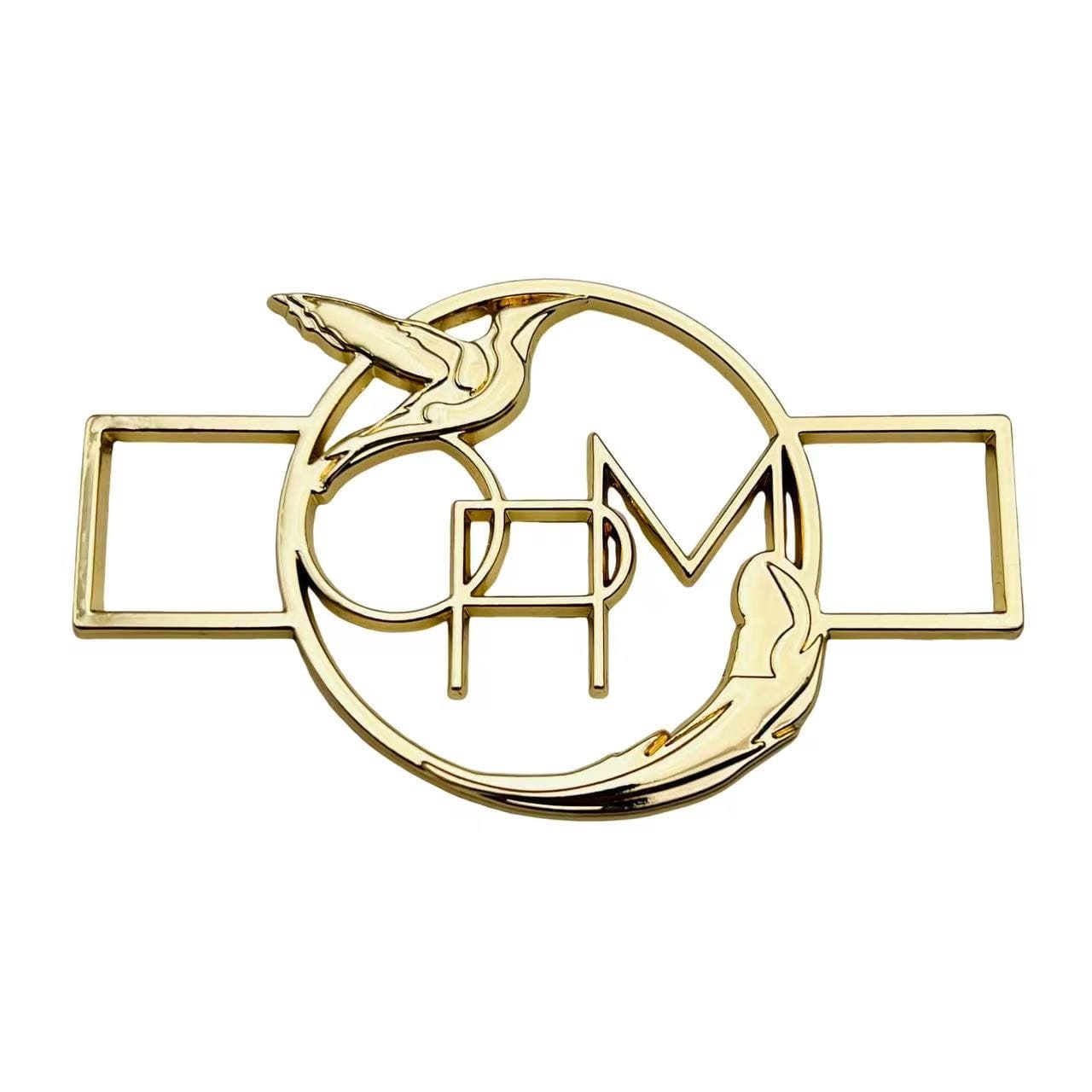 Personalized Bikini Metal Buckles & Connectors for Beachwear, Cut Out Logo Swimsuit Belt Buckle and Metal Tag, Premium Hardware at Bulk Price