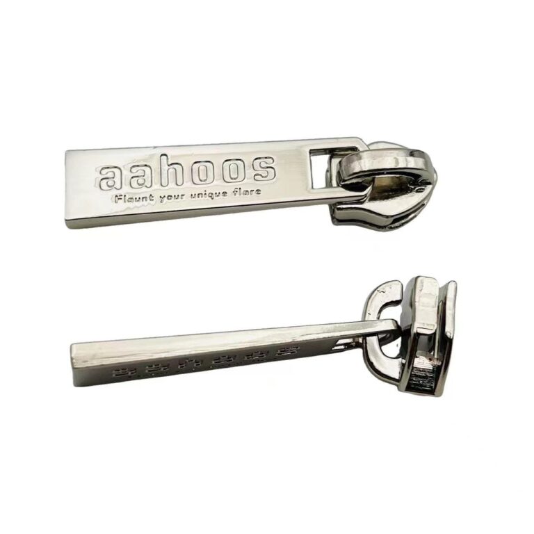 Factory Direct Custom Logo Metal Zipper Slider Pullers, Bulk Engraved Logo Zinc Alloy Zipper Puller, Decorative Metal Zipper Tabs