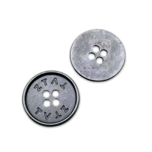 Wholesale Custom Logo Engraved 4-Hole Metal Button, Zinc Alloy Sew-on Buttons for Suits, Factory Price Branded Garment Accessories