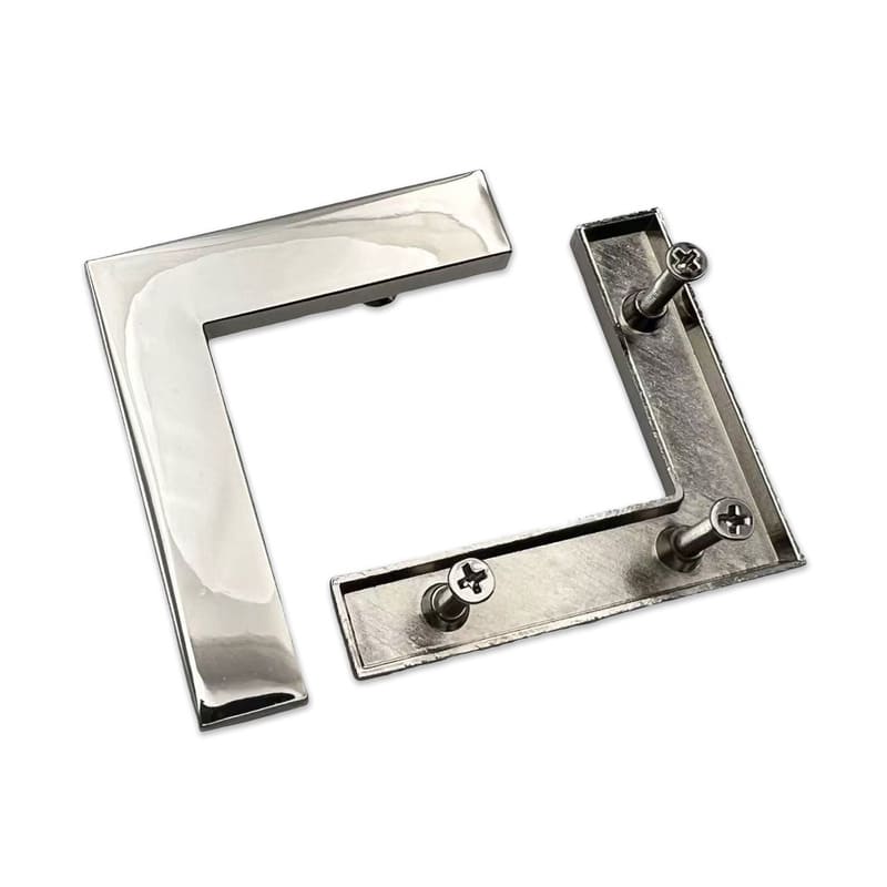 Custom Metal Bag Feet & Bottom, Zinc Alloy Scerw-back Purse Hardware