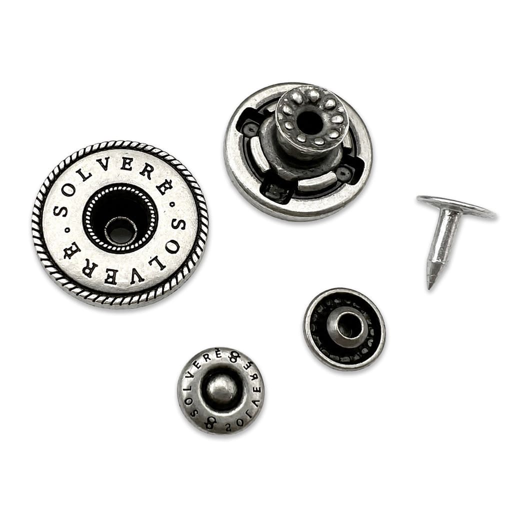 Button Types Attached Without Sewing no-sew metal buttons for garments and bags